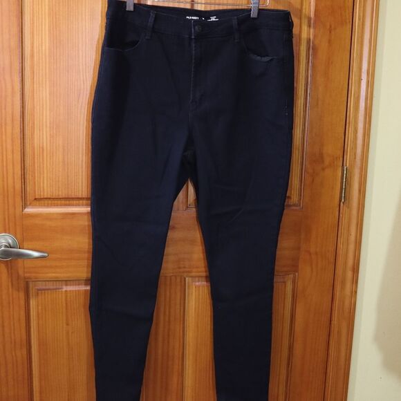 Old Navy Black High-Rise WOW Super Skinny Jeans Women’s Size 16 Chic - Picture 2 of 9